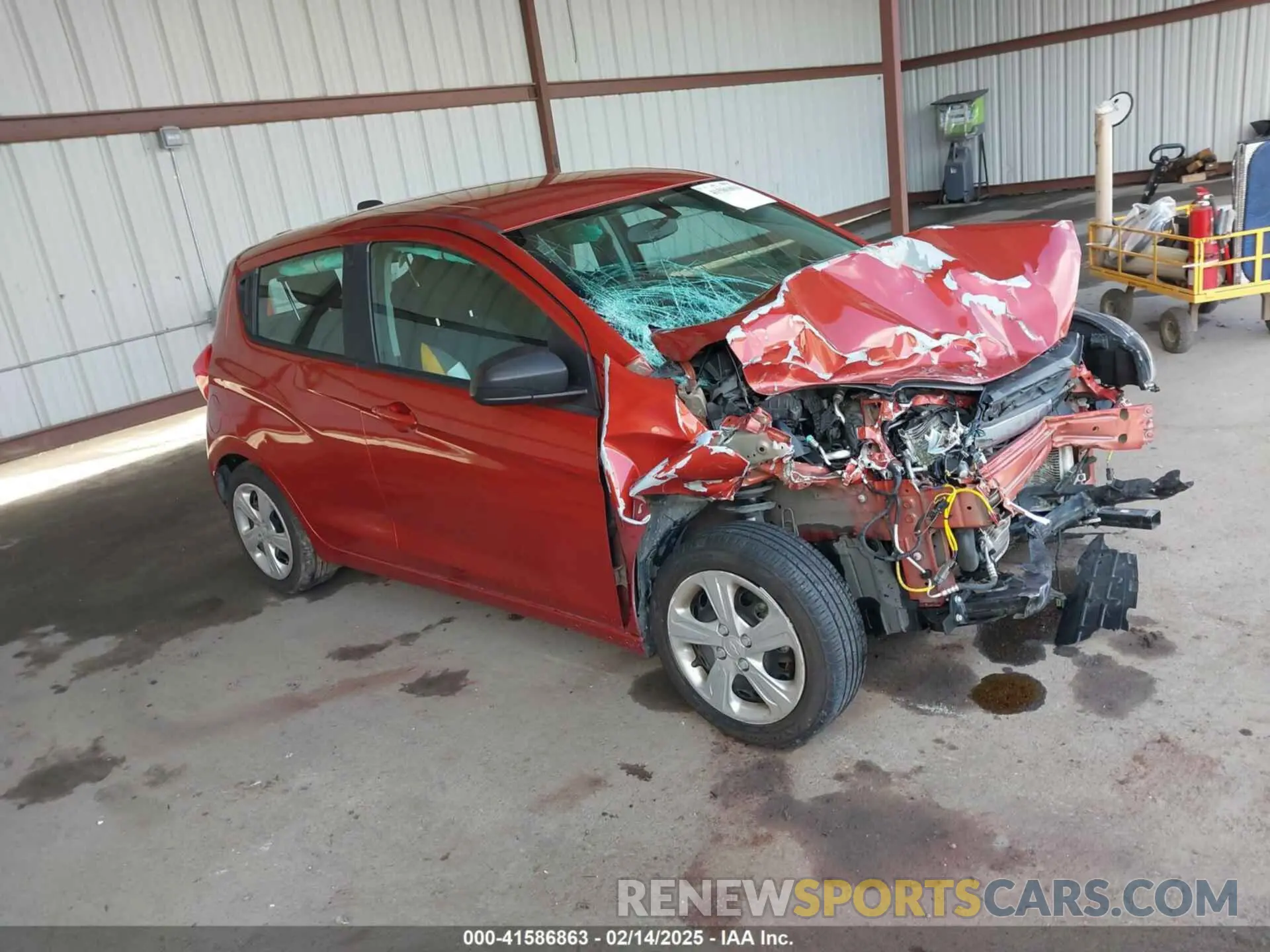 1 Photograph of a damaged car KL8CB6SA9MC711063 CHEVROLET SPARK 2021
