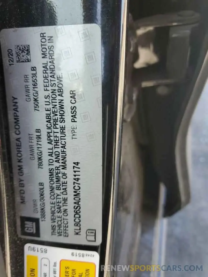 14 Фотография поврежденного автомобиля KL8CD6SA0MC741174 CHEVROLET SPARK 2021