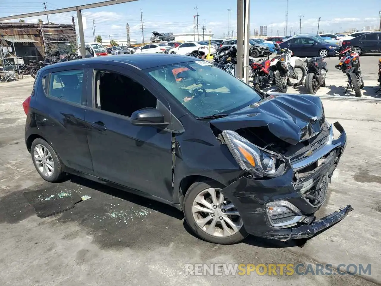 4 Фотография поврежденного автомобиля KL8CD6SA0MC741174 CHEVROLET SPARK 2021