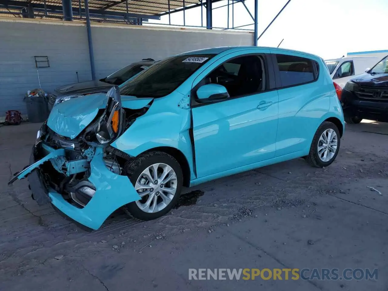 1 Photograph of a damaged car KL8CD6SA3MC707598 CHEVROLET SPARK 2021