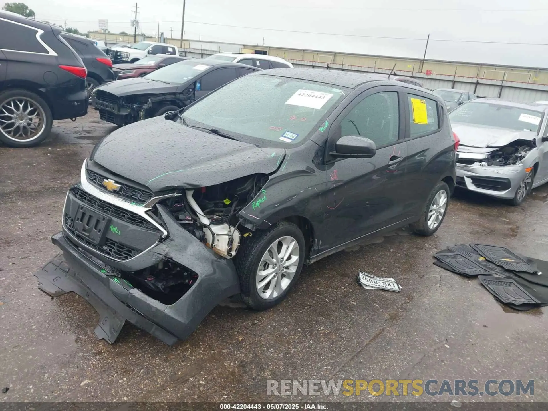 2 Photograph of a damaged car KL8CD6SA3MC722456 CHEVROLET SPARK 2021