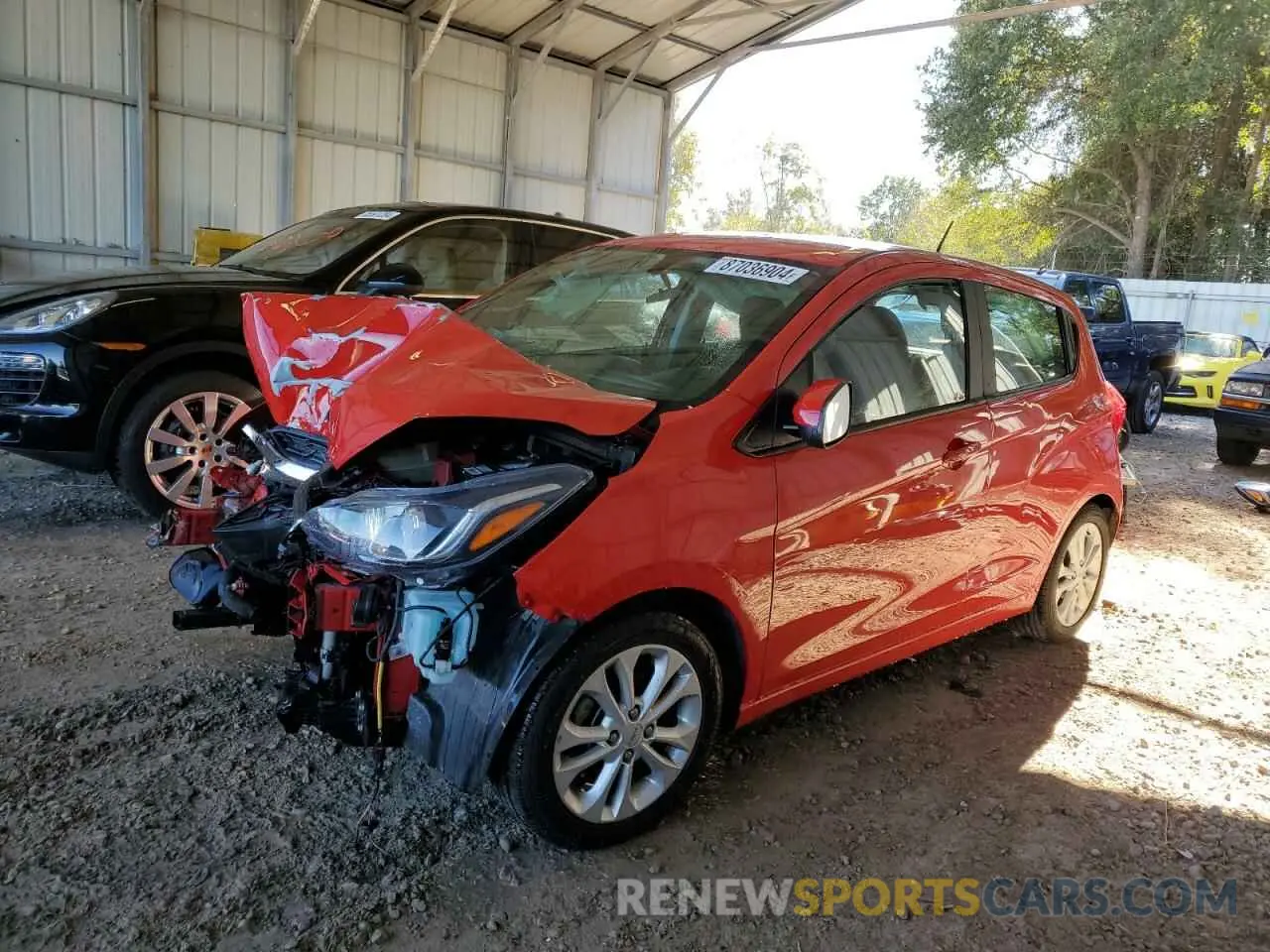 1 Photograph of a damaged car KL8CD6SA4MC746913 CHEVROLET SPARK 2021