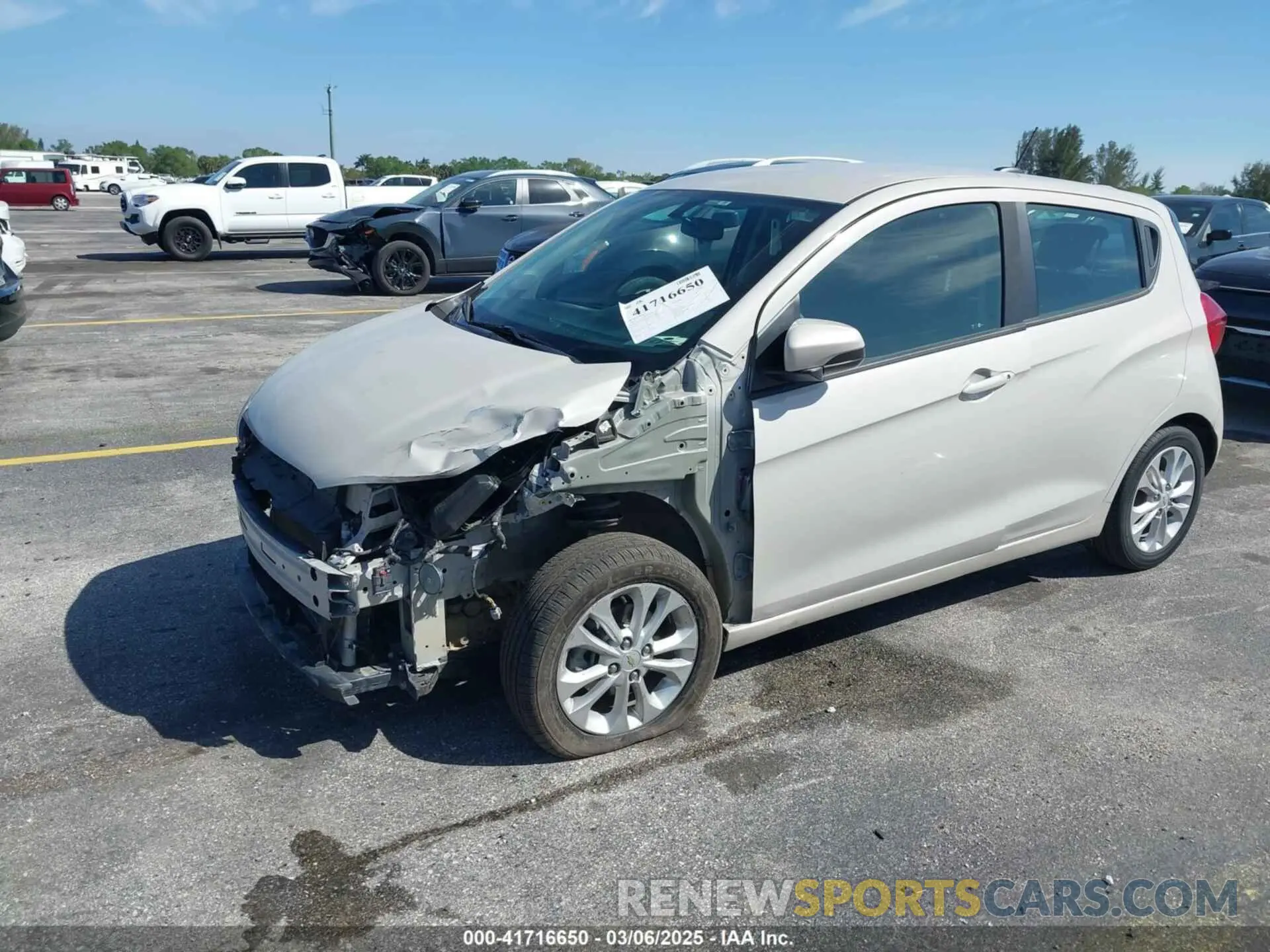 2 Photograph of a damaged car KL8CD6SA5MC746516 CHEVROLET SPARK 2021