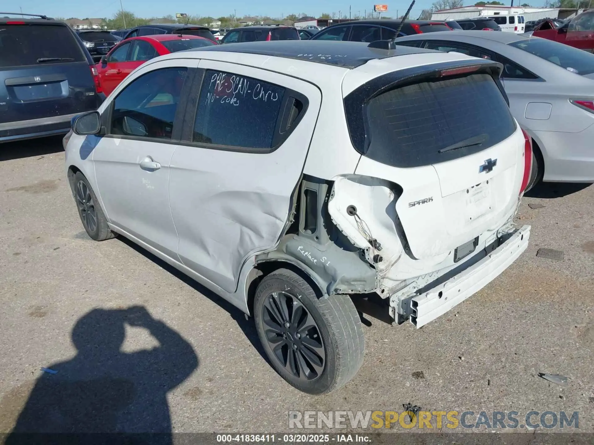 3 Фотография поврежденного автомобиля KL8CD6SA7MC748168 CHEVROLET SPARK 2021