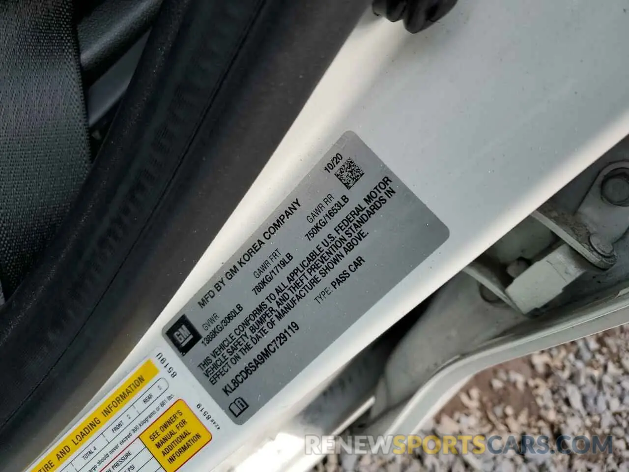 12 Фотография поврежденного автомобиля KL8CD6SA9MC729119 CHEVROLET SPARK 2021