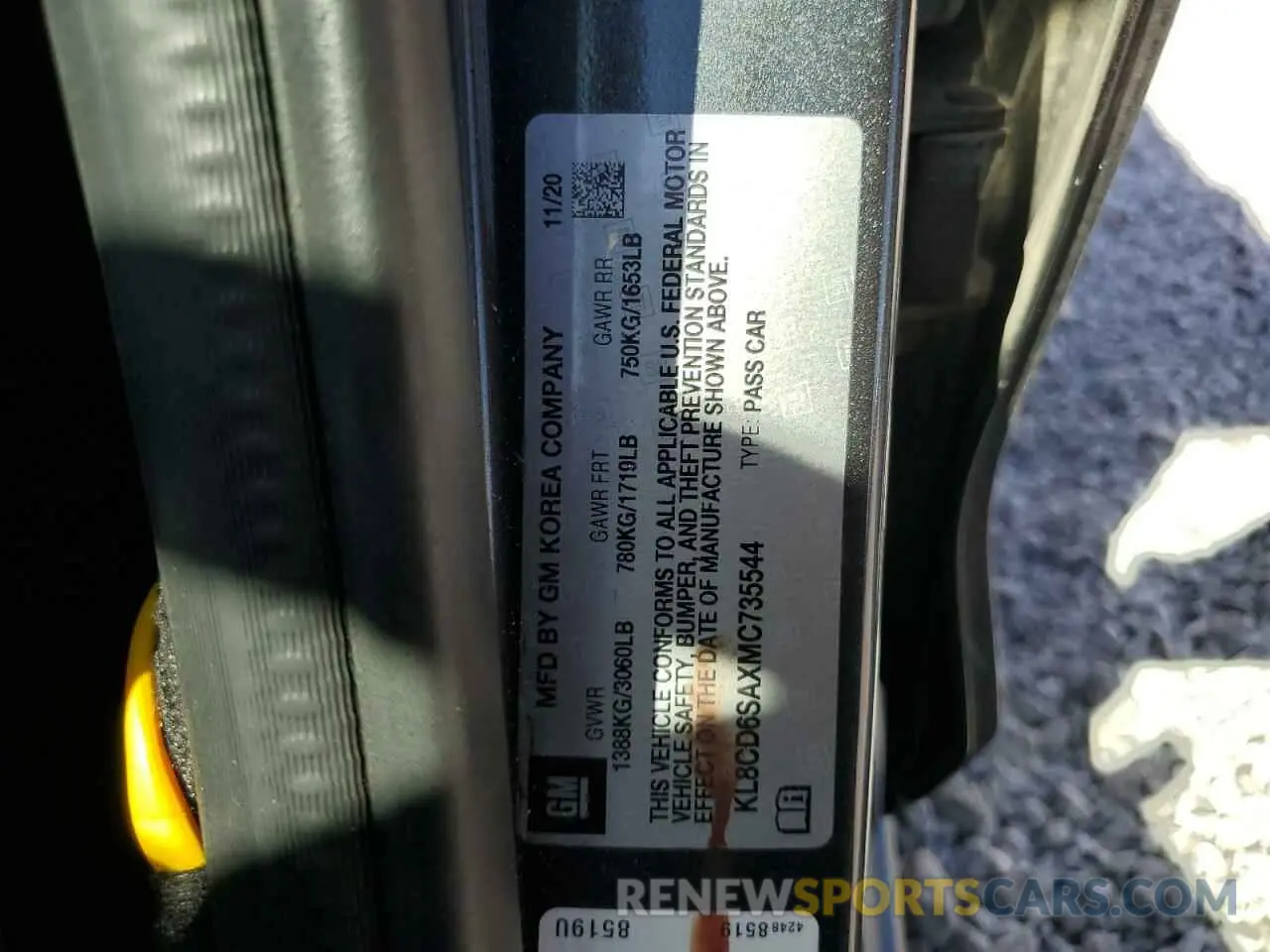 13 Фотография поврежденного автомобиля KL8CD6SAXMC735544 CHEVROLET SPARK 2021