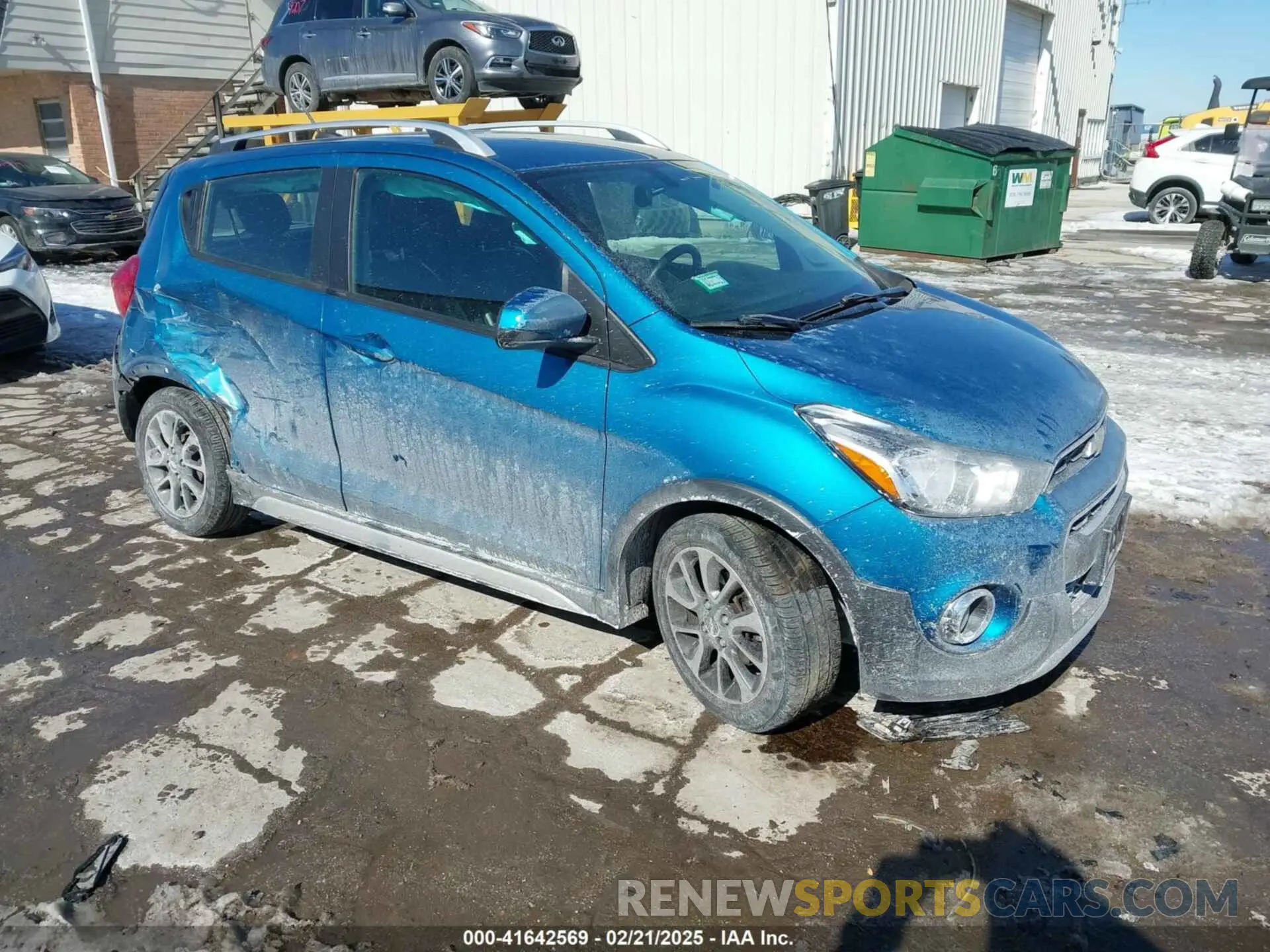 1 Photograph of a damaged car KL8CH6SA7MC724487 CHEVROLET SPARK 2021
