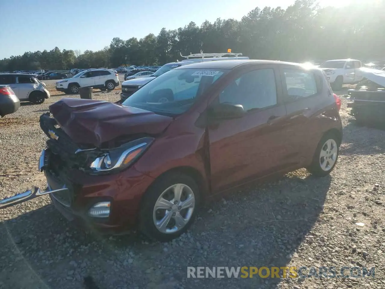 1 Photograph of a damaged car KL8CB6SA0NC026354 CHEVROLET SPARK 2022