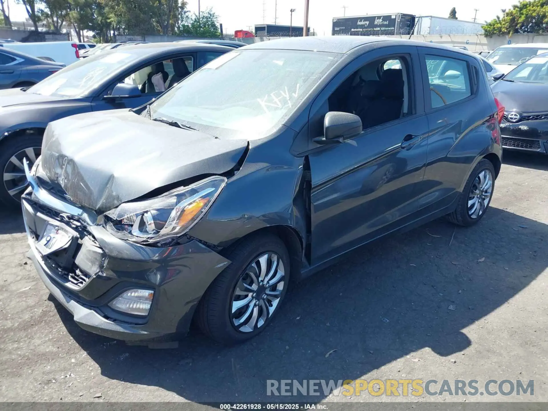 2 Фотография поврежденного автомобиля KL8CB6SA1NC035290 CHEVROLET SPARK 2022