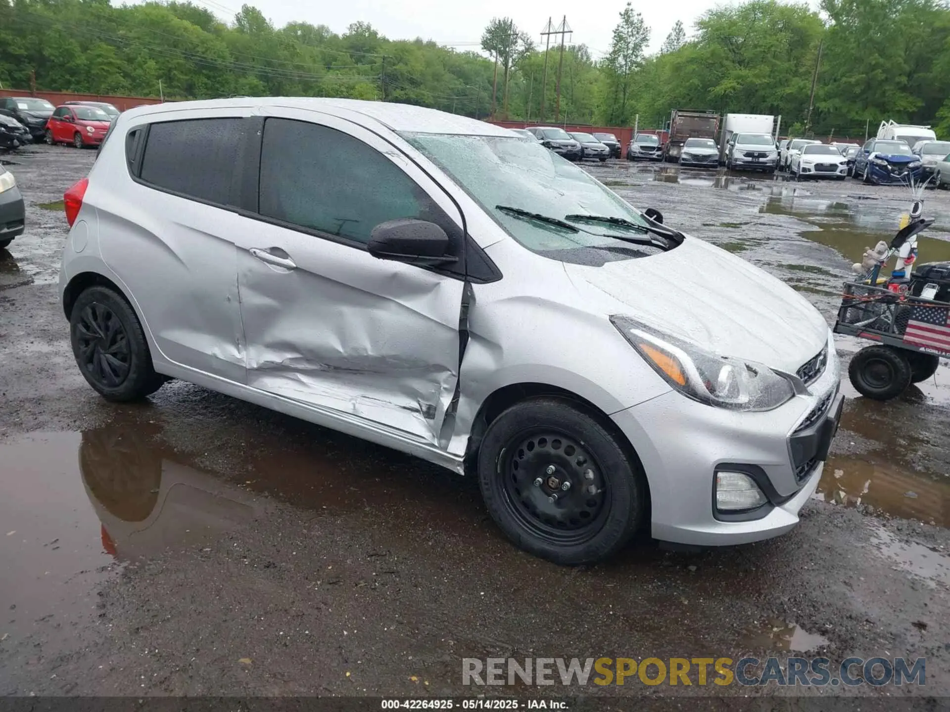 1 Photograph of a damaged car KL8CB6SA2NC023309 CHEVROLET SPARK 2022