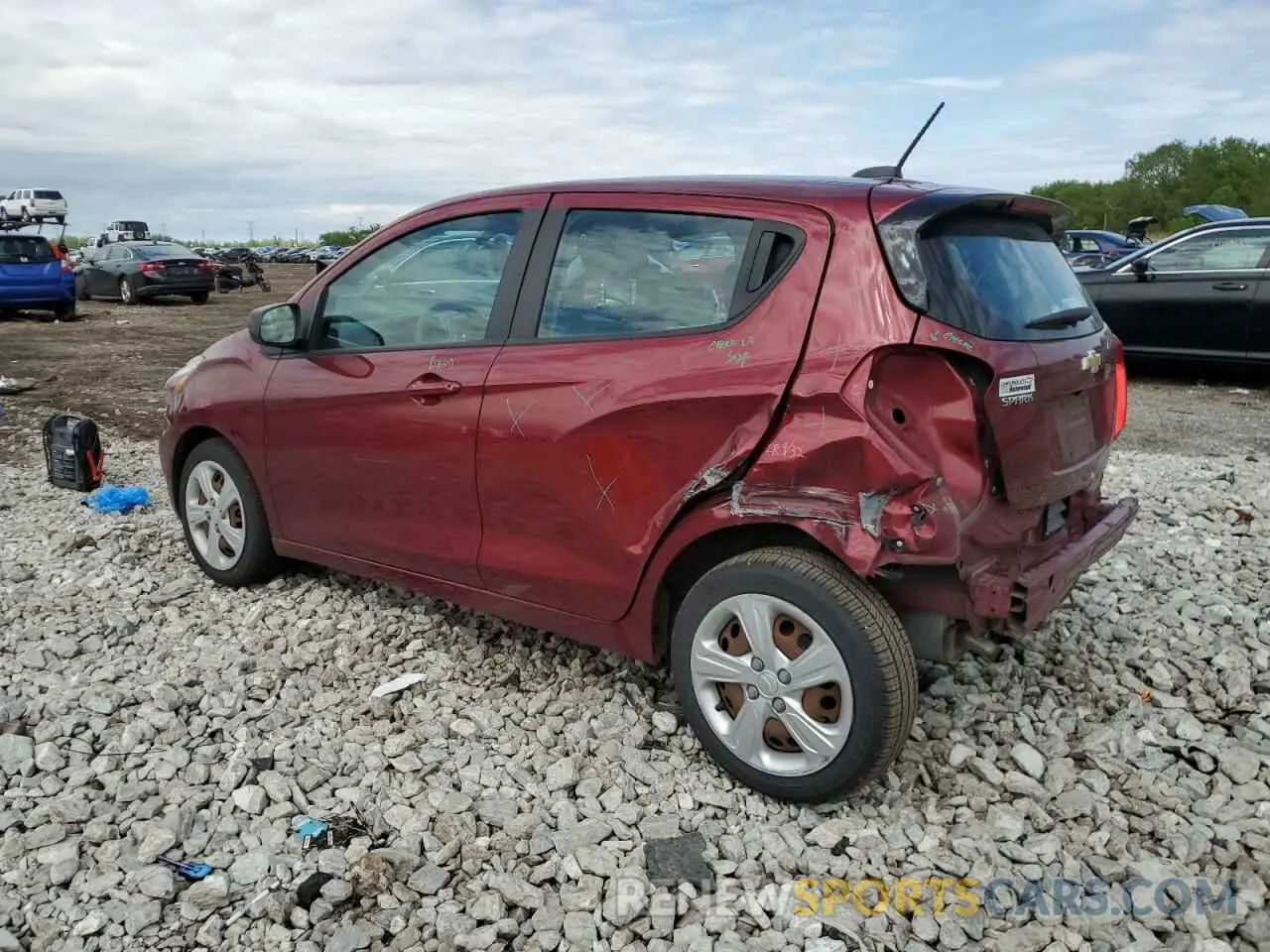 2 Photograph of a damaged car KL8CB6SA9NC006507 CHEVROLET SPARK 2022