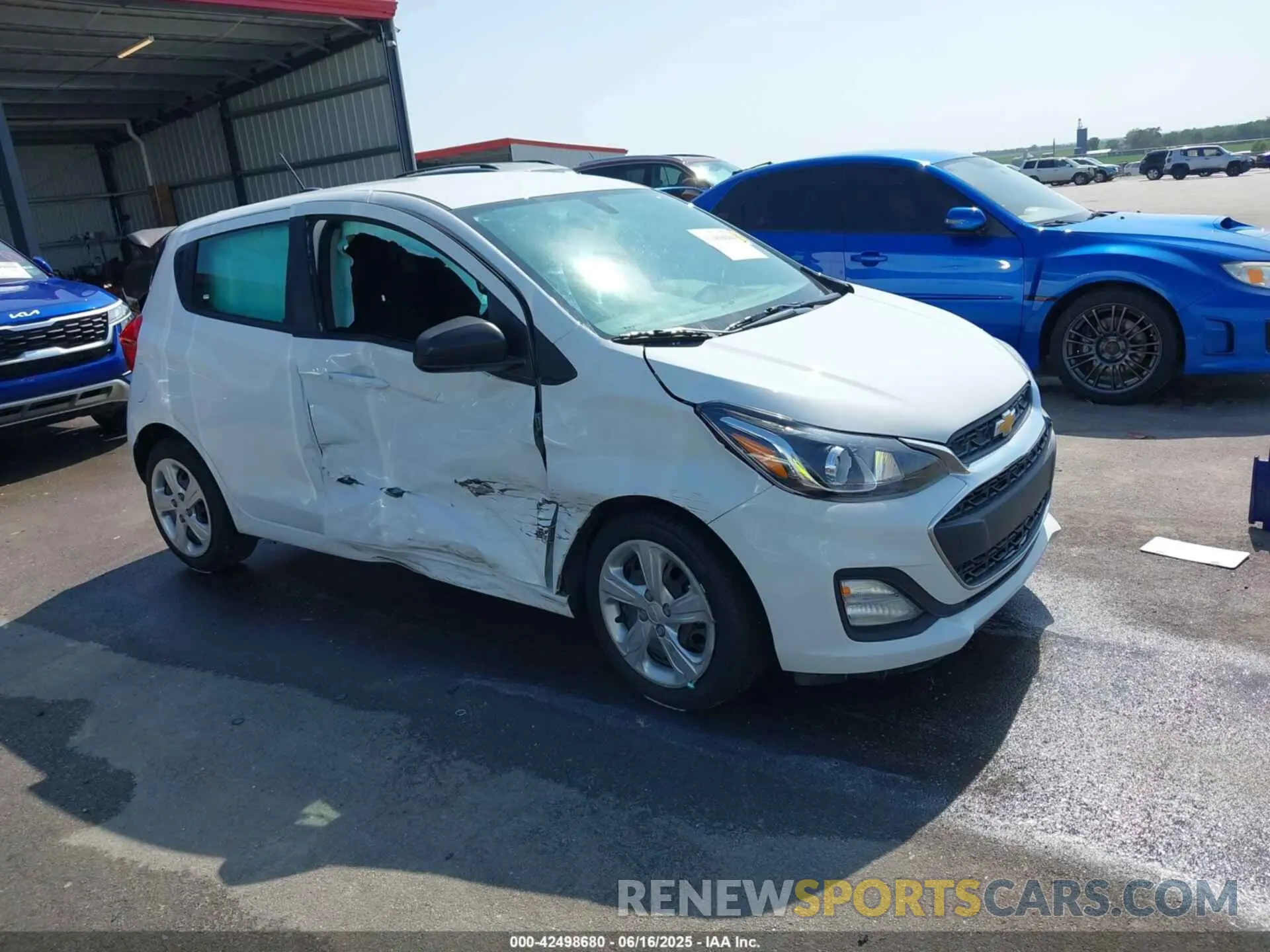 1 Photograph of a damaged car KL8CB6SA9NC013876 CHEVROLET SPARK 2022