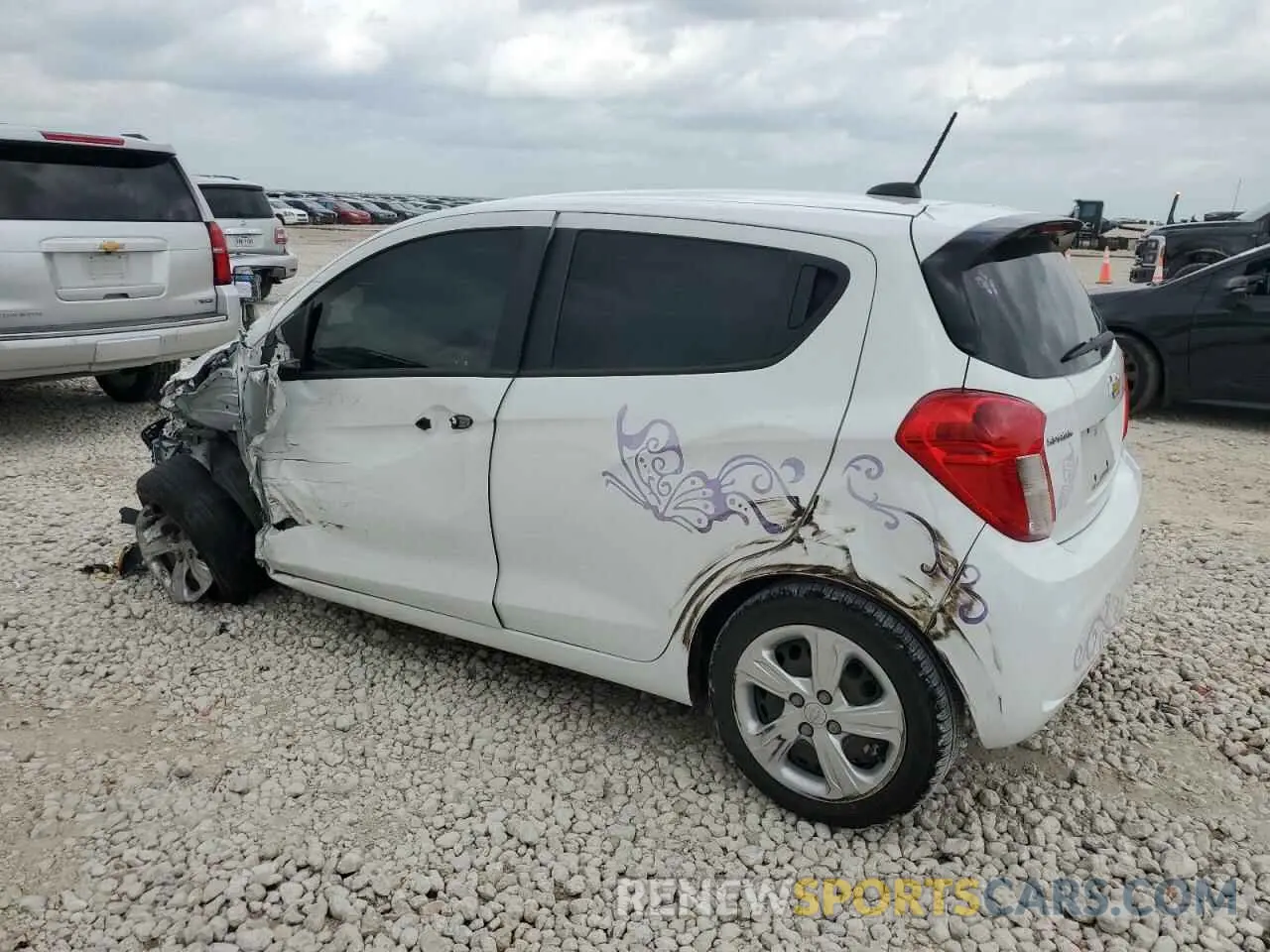 2 Photograph of a damaged car KL8CB6SAXNC027379 CHEVROLET SPARK 2022
