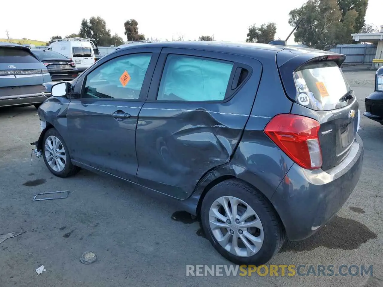 2 Photograph of a damaged car KL8CD6SA0NC015901 CHEVROLET SPARK 2022