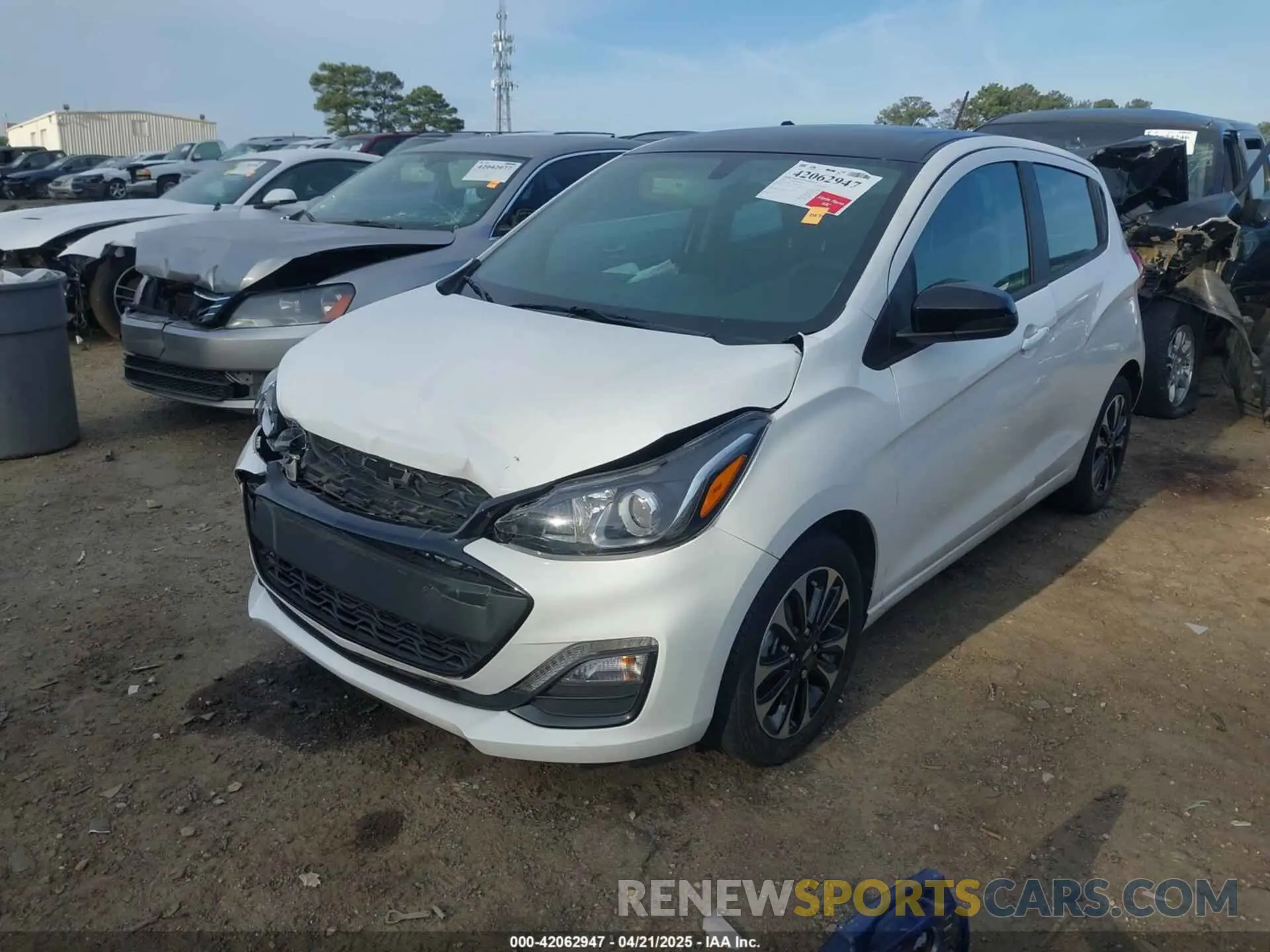 2 Photograph of a damaged car KL8CD6SA3NC029145 CHEVROLET SPARK 2022