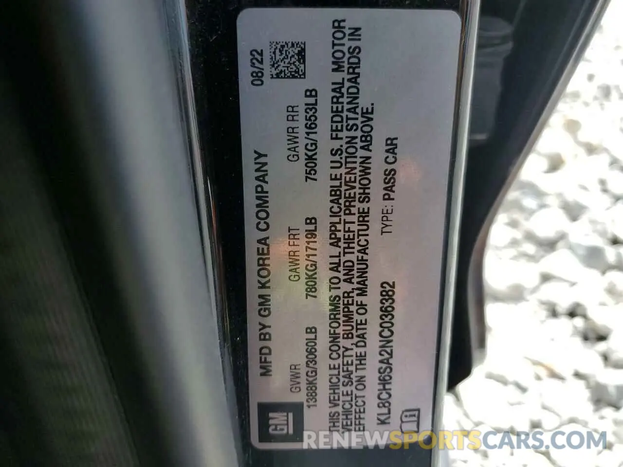 12 Фотография поврежденного автомобиля KL8CH6SA2NC036382 CHEVROLET SPARK 2022