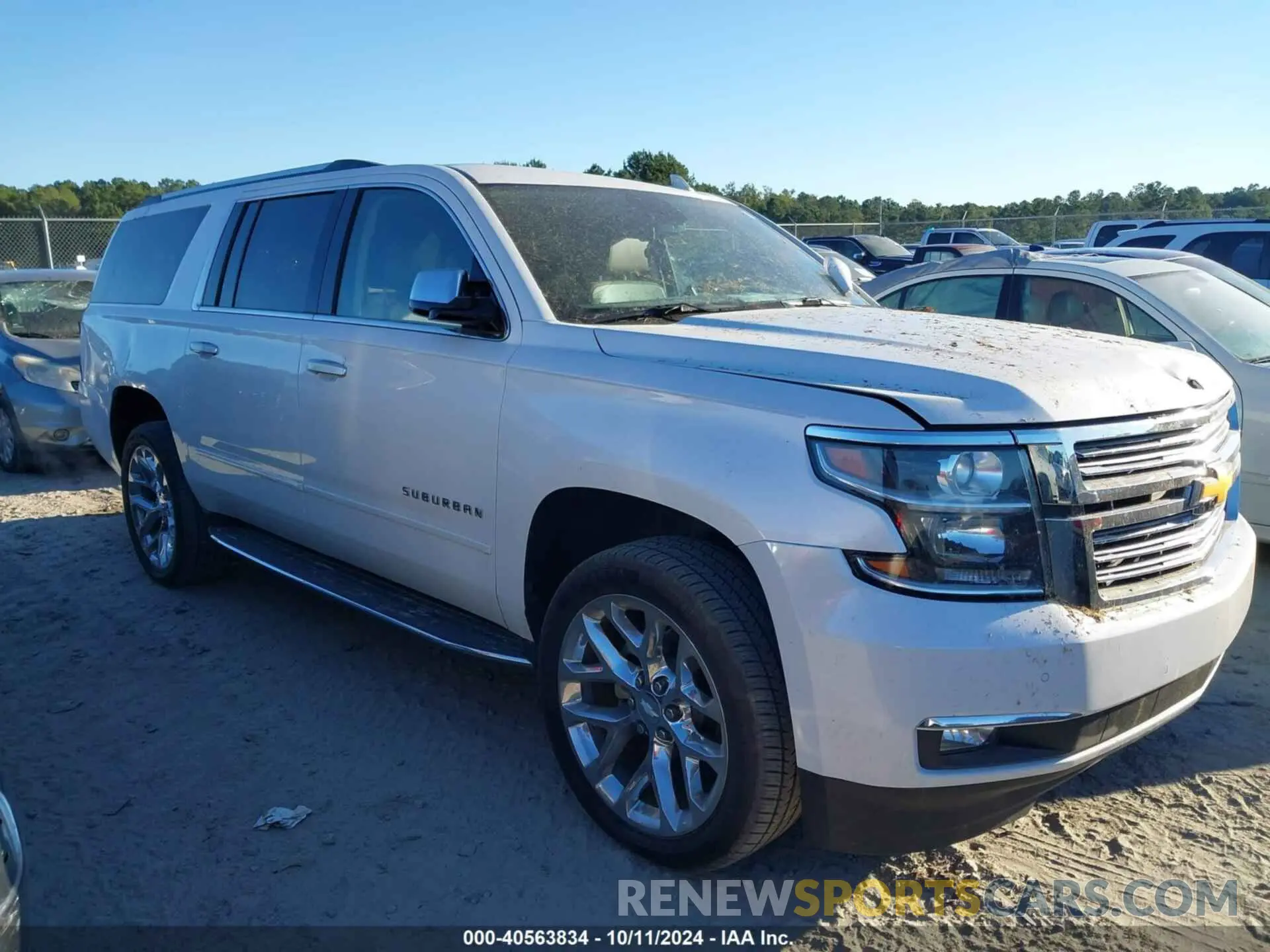 1 Photograph of a damaged car 1GNSCJKC0KR293658 CHEVROLET SUBURBAN 2019