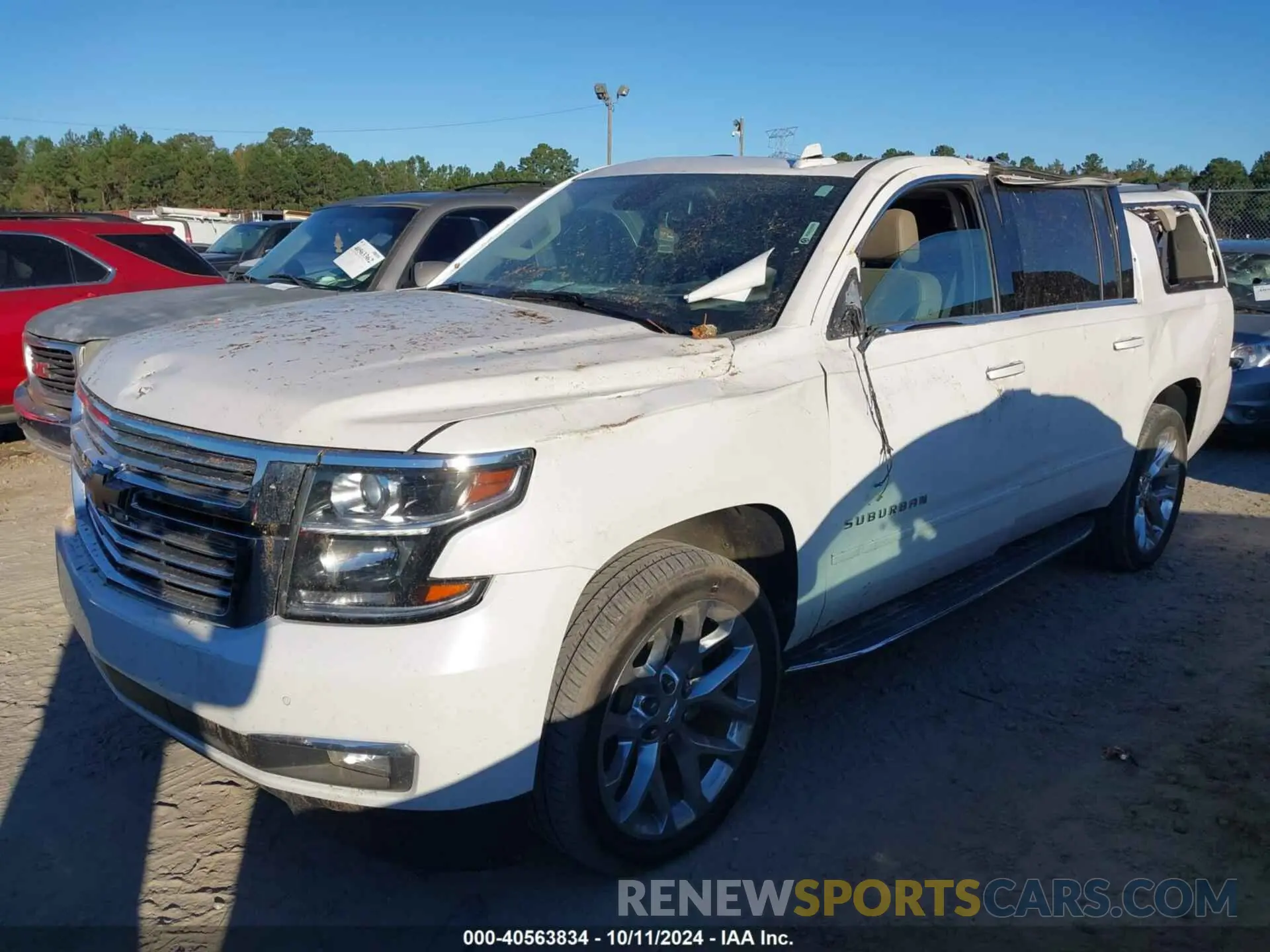 2 Photograph of a damaged car 1GNSCJKC0KR293658 CHEVROLET SUBURBAN 2019