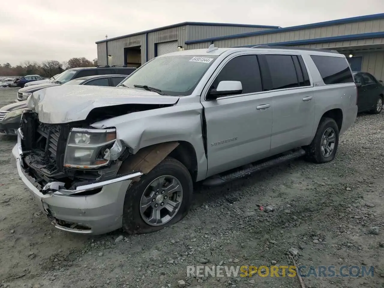 1 Photograph of a damaged car 1GNSKHKC3KR297652 CHEVROLET SUBURBAN 2019