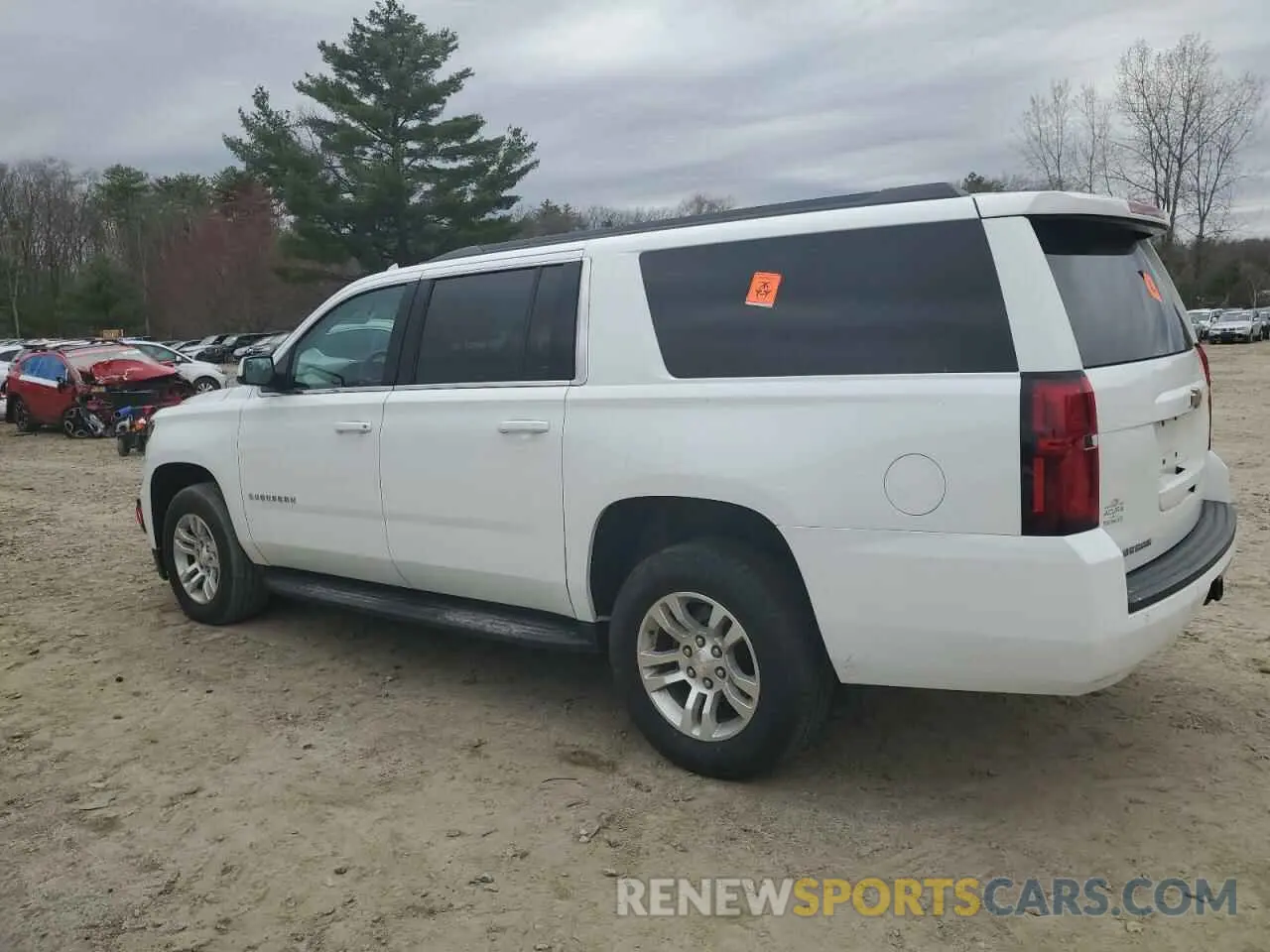 2 Photograph of a damaged car 1GNSKHKC6KR205434 CHEVROLET SUBURBAN 2019