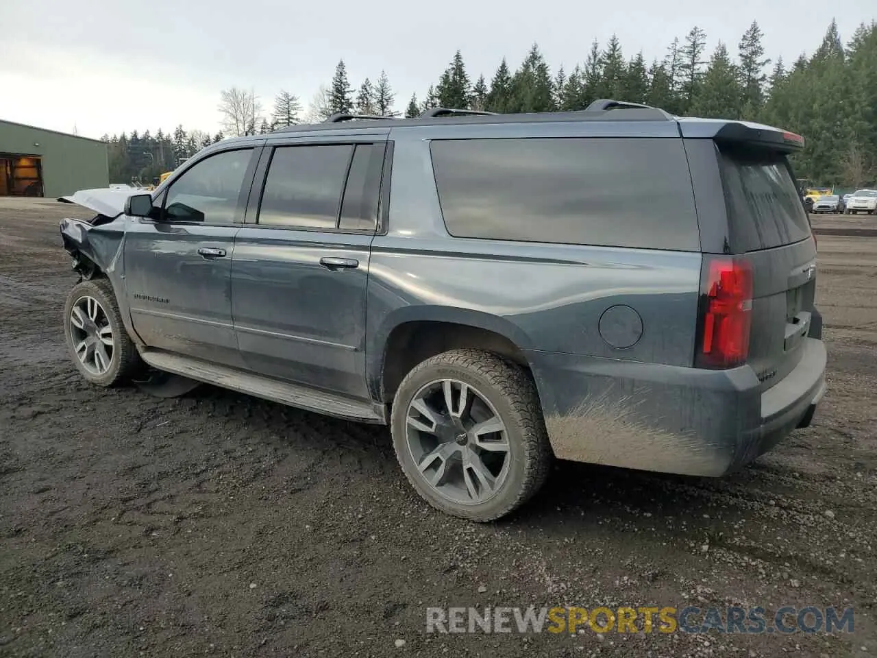 2 Photograph of a damaged car 1GNSKJKJ0KR215401 CHEVROLET SUBURBAN 2019