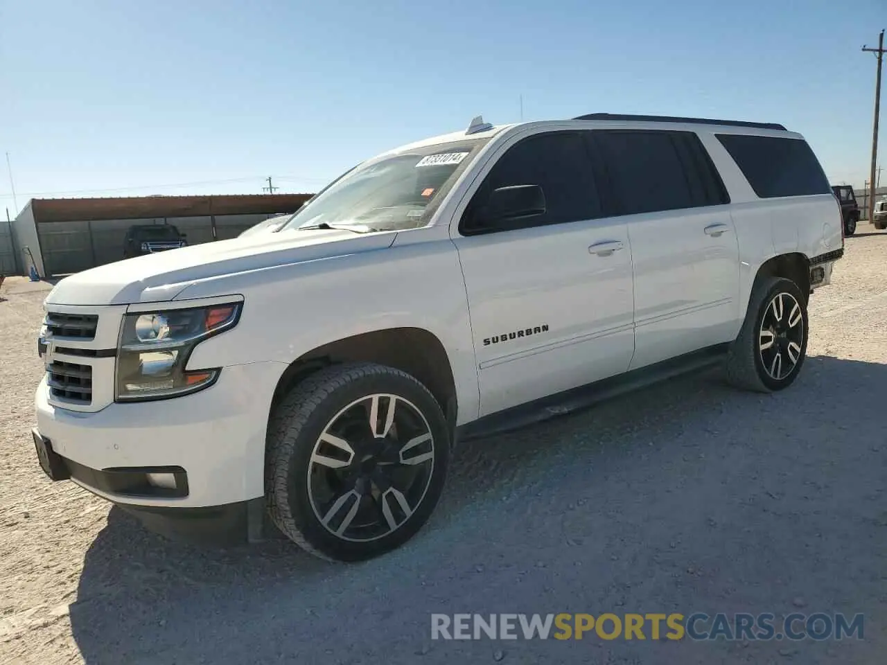 1 Photograph of a damaged car 1GNSKJKJ1KR166497 CHEVROLET SUBURBAN 2019
