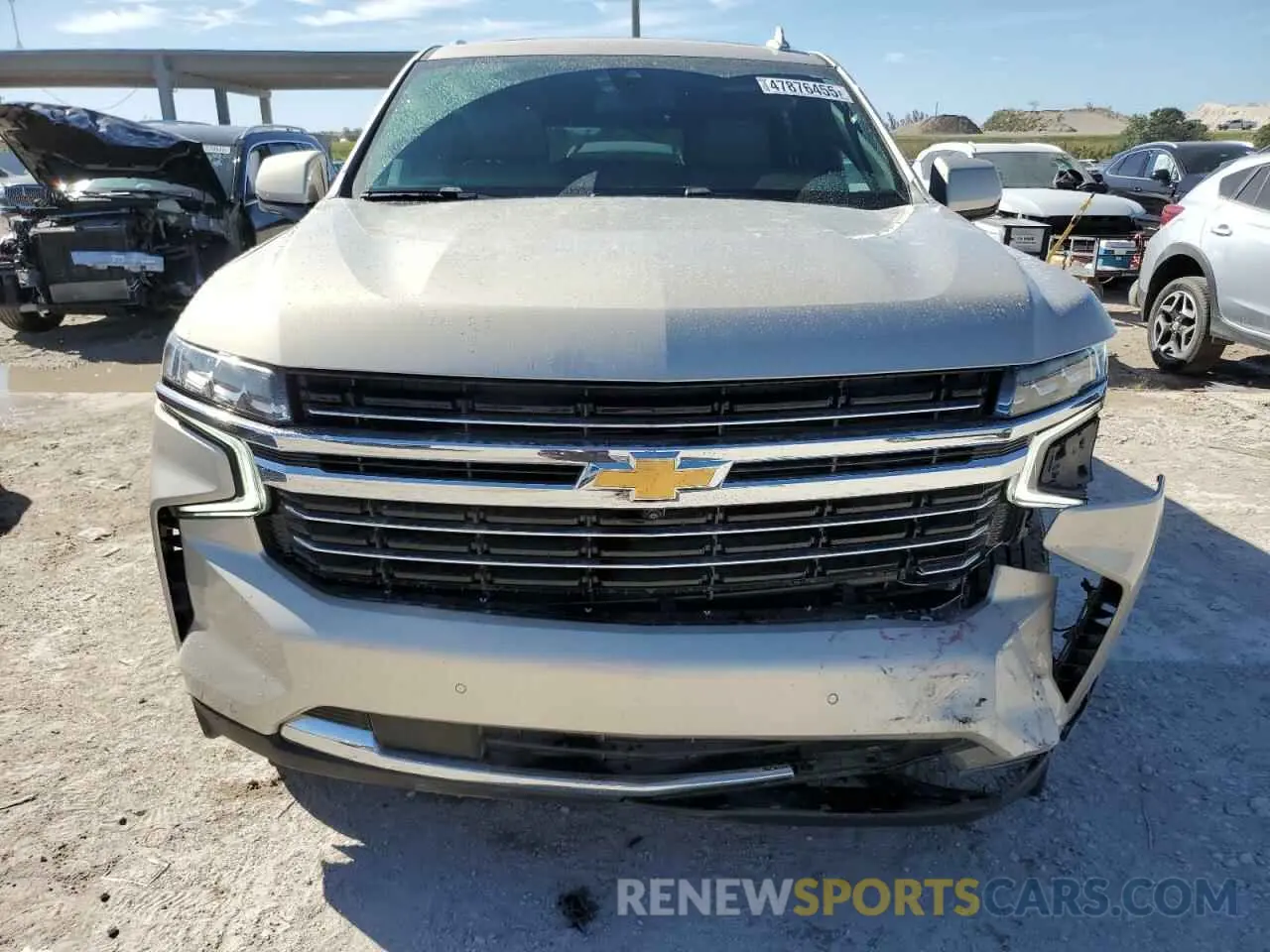 5 Photograph of a damaged car 1GNSCCKD0MR313964 CHEVROLET SUBURBAN 2021