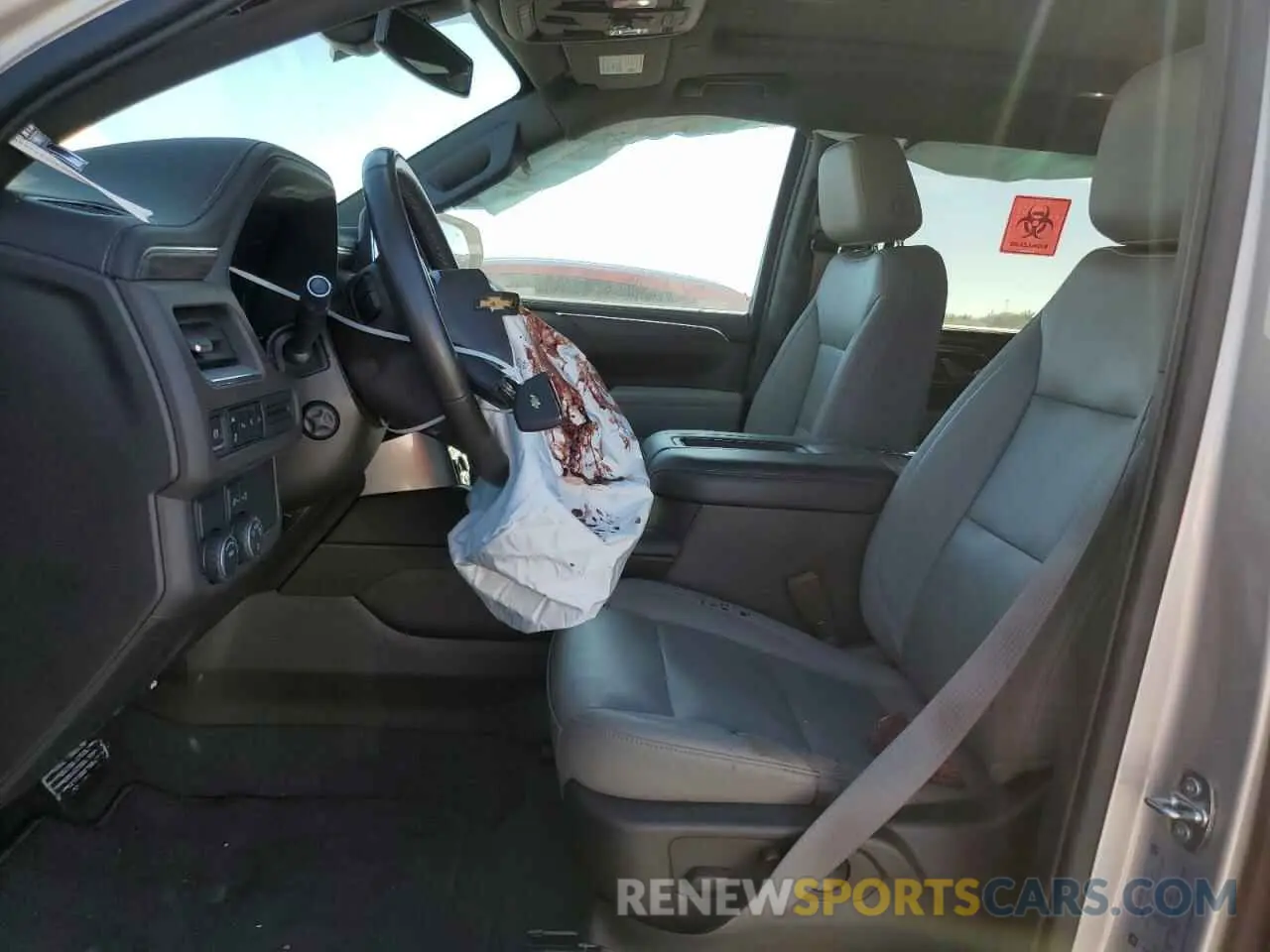 7 Photograph of a damaged car 1GNSCCKD0MR313964 CHEVROLET SUBURBAN 2021