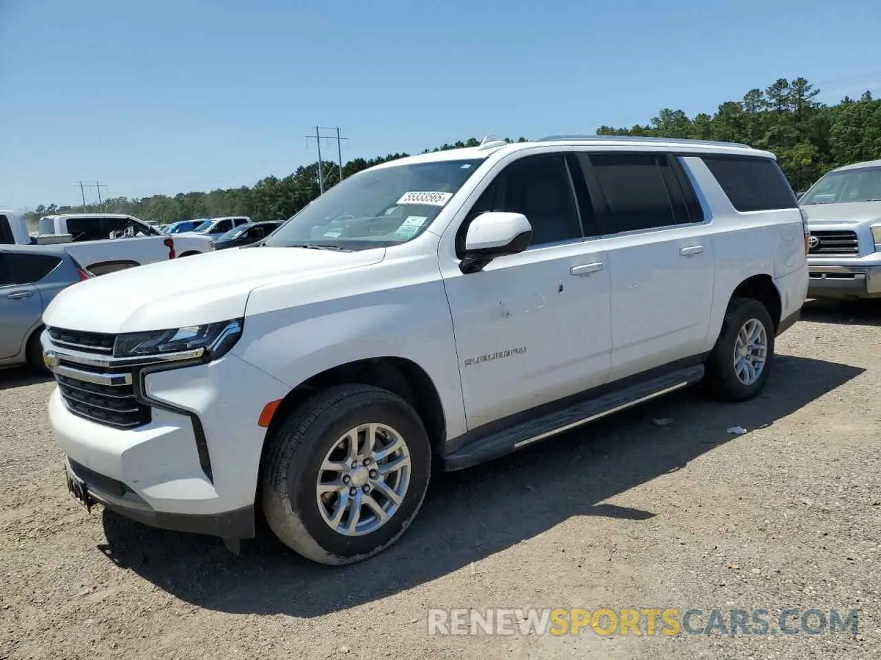 1 Photograph of a damaged car 1GNSCCKD2MR265366 CHEVROLET SUBURBAN 2021