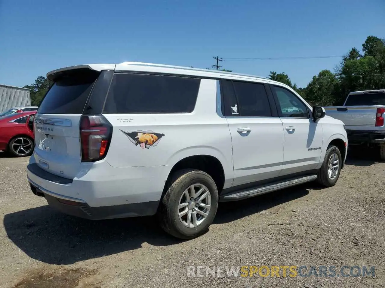 3 Photograph of a damaged car 1GNSCCKD2MR265366 CHEVROLET SUBURBAN 2021