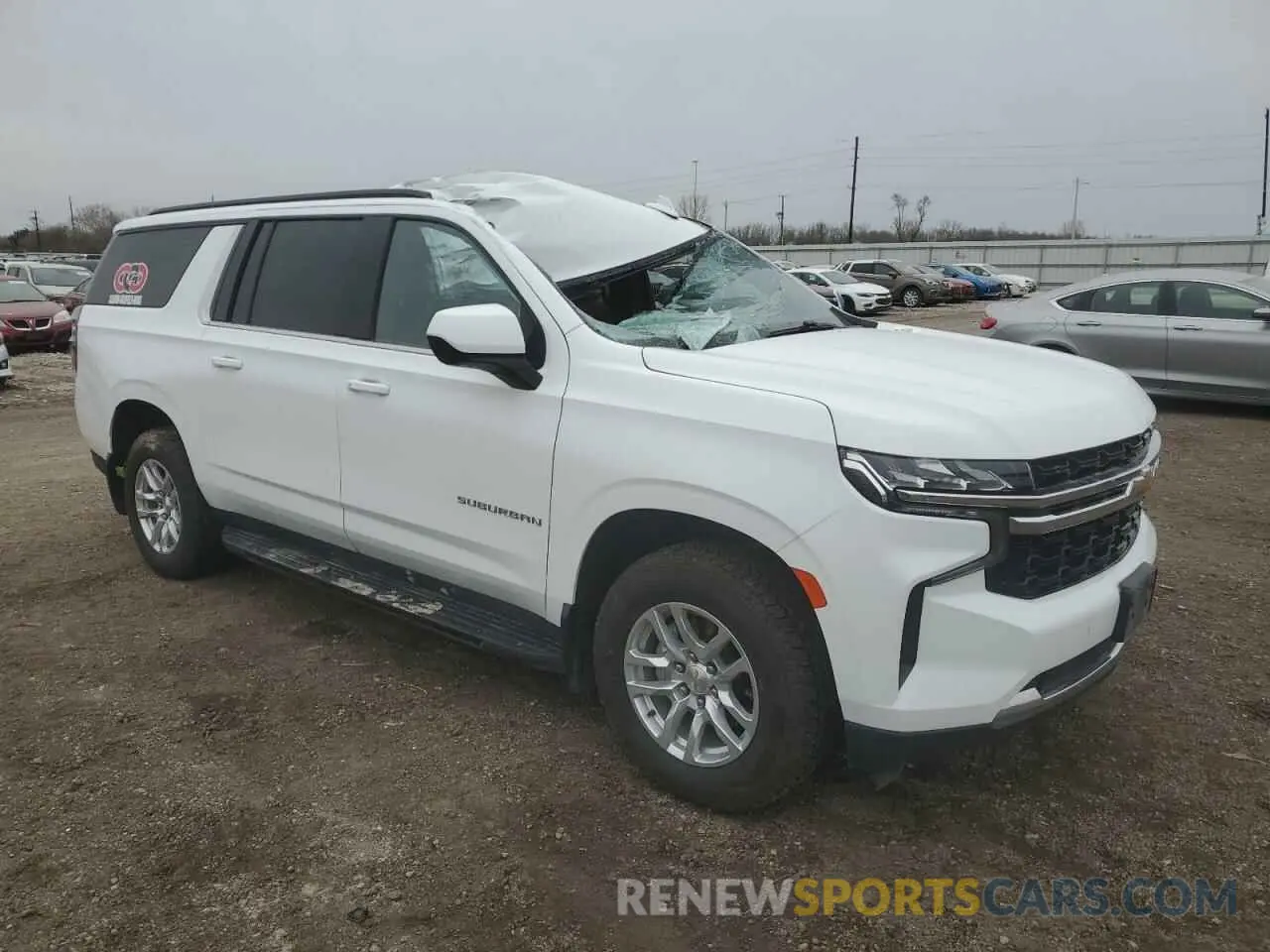 4 Photograph of a damaged car 1GNSKAED8MR304013 CHEVROLET SUBURBAN 2021