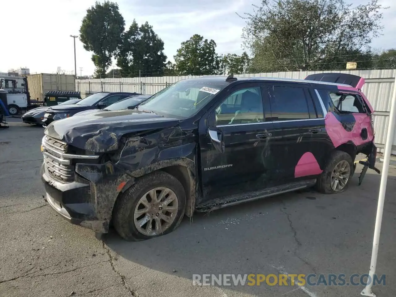 1 Photograph of a damaged car 1GNSKFKD0MR492754 CHEVROLET SUBURBAN 2021