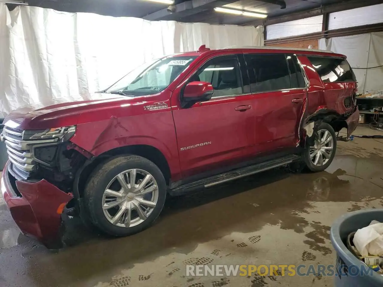 1 Photograph of a damaged car 1GNSKGKL7MR144513 CHEVROLET SUBURBAN 2021