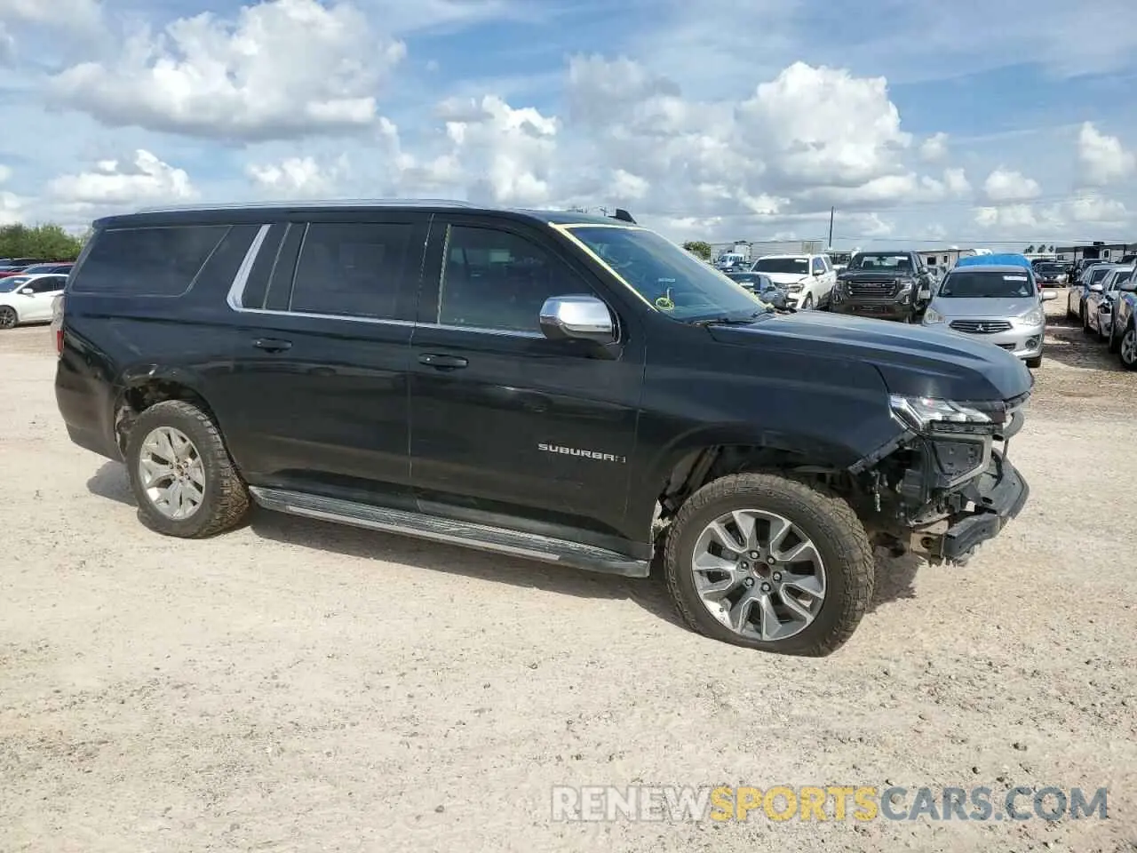 4 Фотография поврежденного автомобиля 1GNSCCKD5NR121005 CHEVROLET SUBURBAN 2022