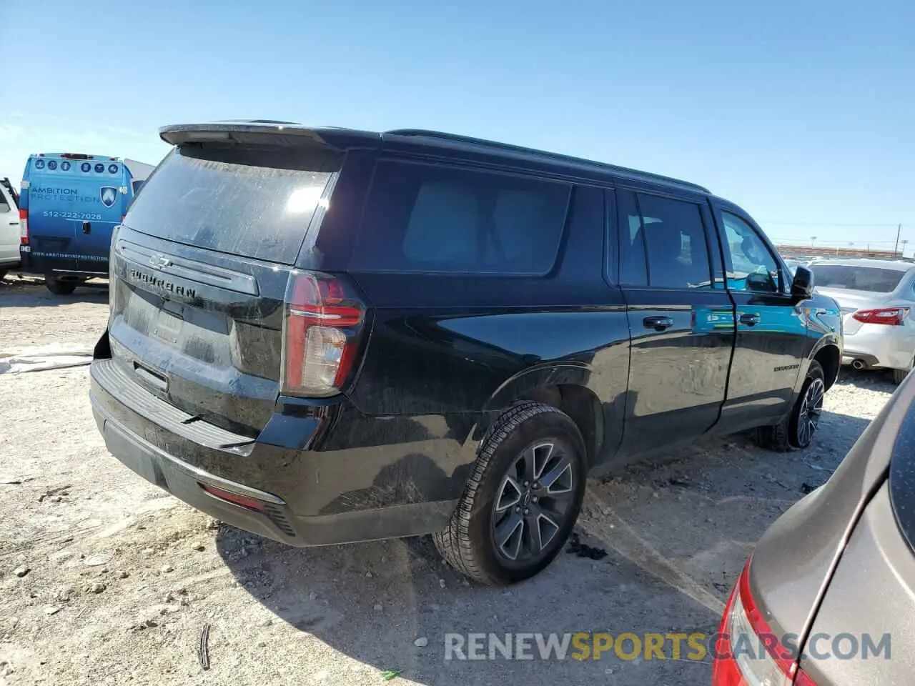 3 Photograph of a damaged car 1GNSKDKD7NR251053 CHEVROLET SUBURBAN 2022