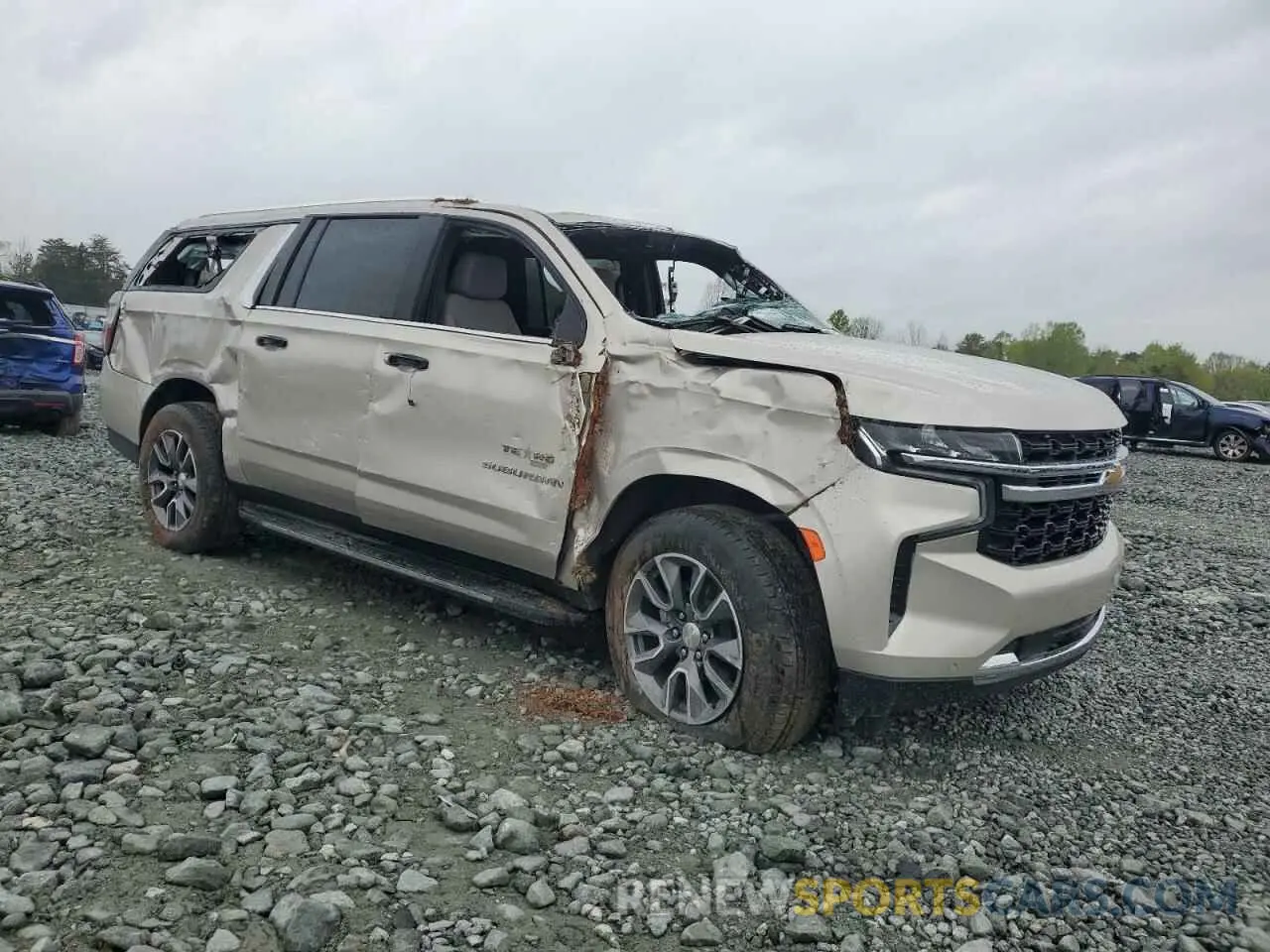 4 Фотография поврежденного автомобиля 1GNSCBKD5PR231520 CHEVROLET SUBURBAN 2023