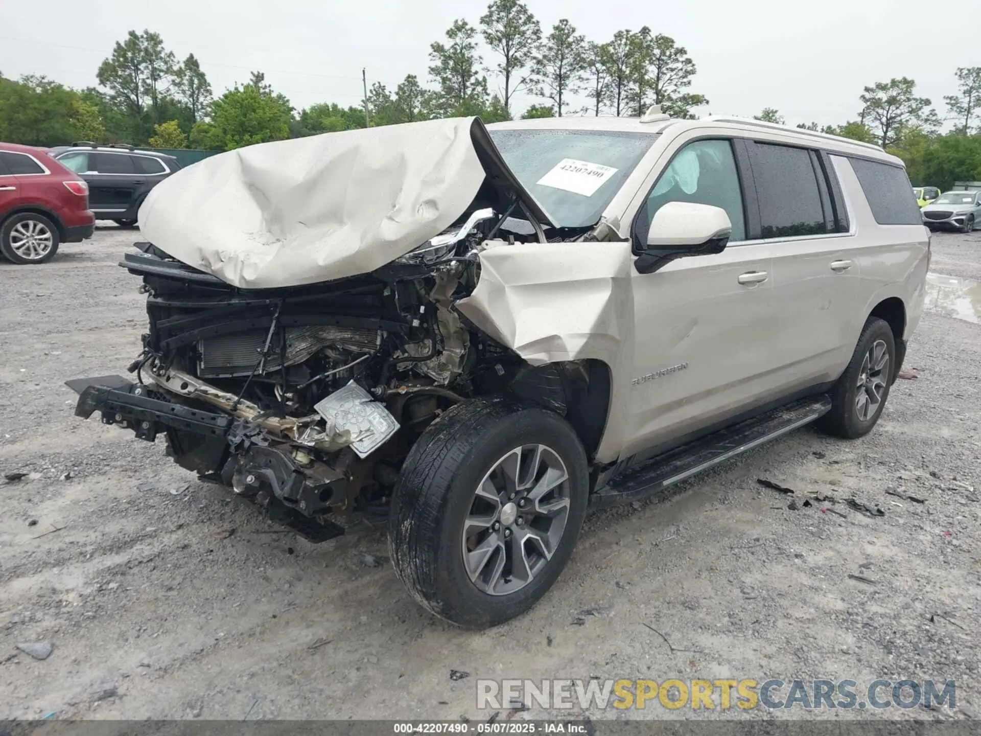 2 Photograph of a damaged car 1GNSCCKD2PR170276 CHEVROLET SUBURBAN 2023