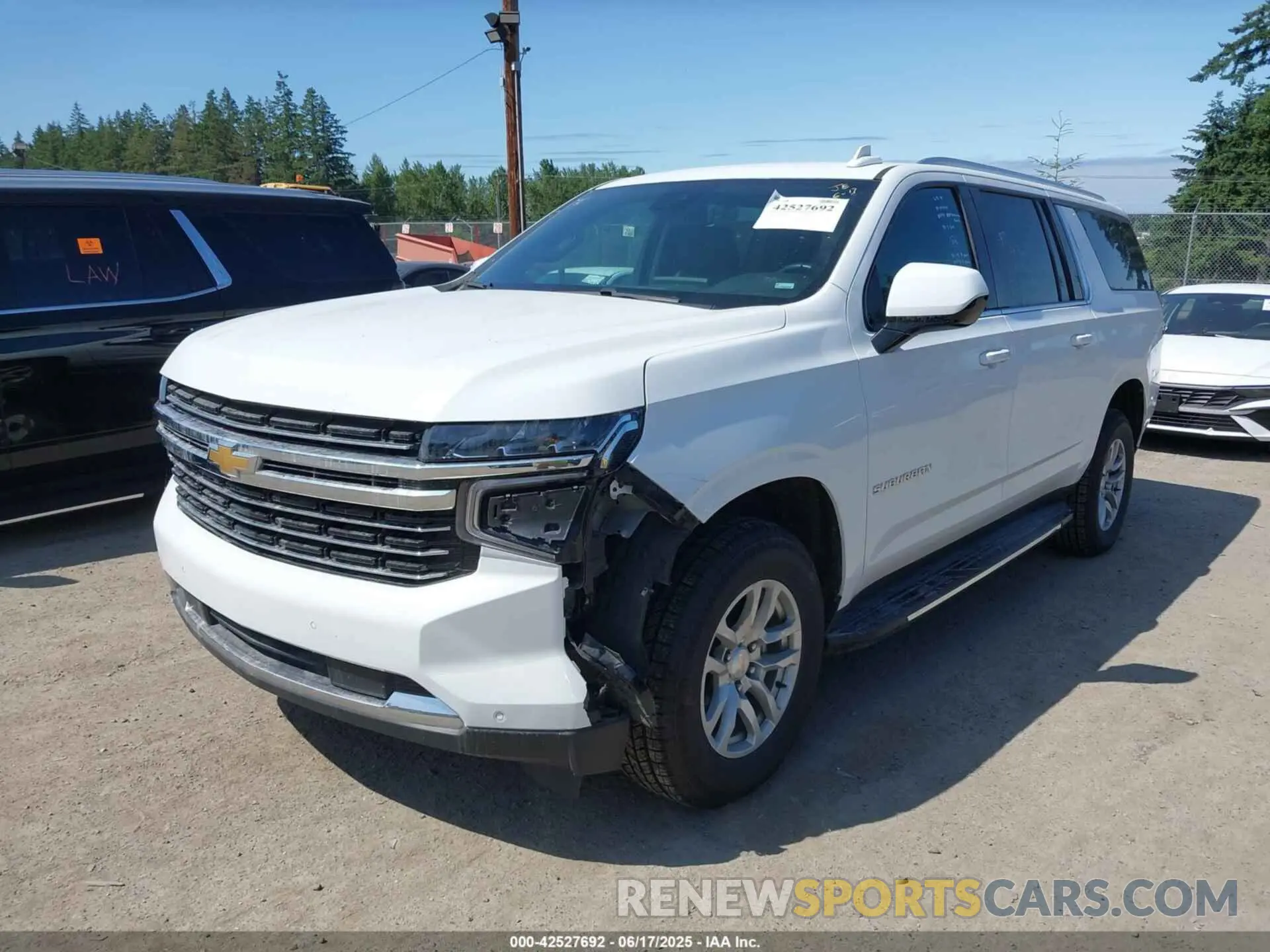 2 Фотография поврежденного автомобиля 1GNSCCKD5PR414258 CHEVROLET SUBURBAN 2023