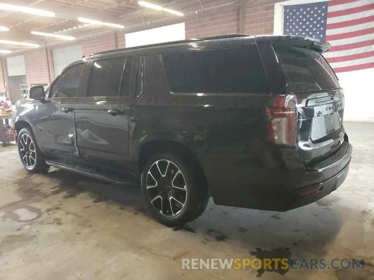 2 Photograph of a damaged car 1GNSCEKD0PR190408 CHEVROLET SUBURBAN 2023