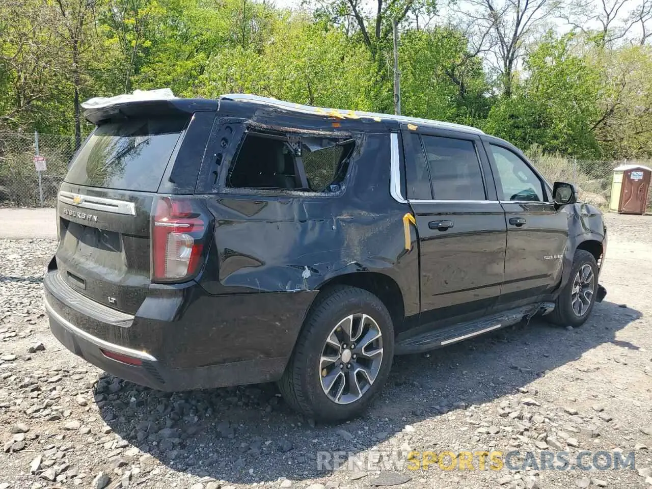 3 Photograph of a damaged car 1GNSKCKD4PR532997 CHEVROLET SUBURBAN 2023
