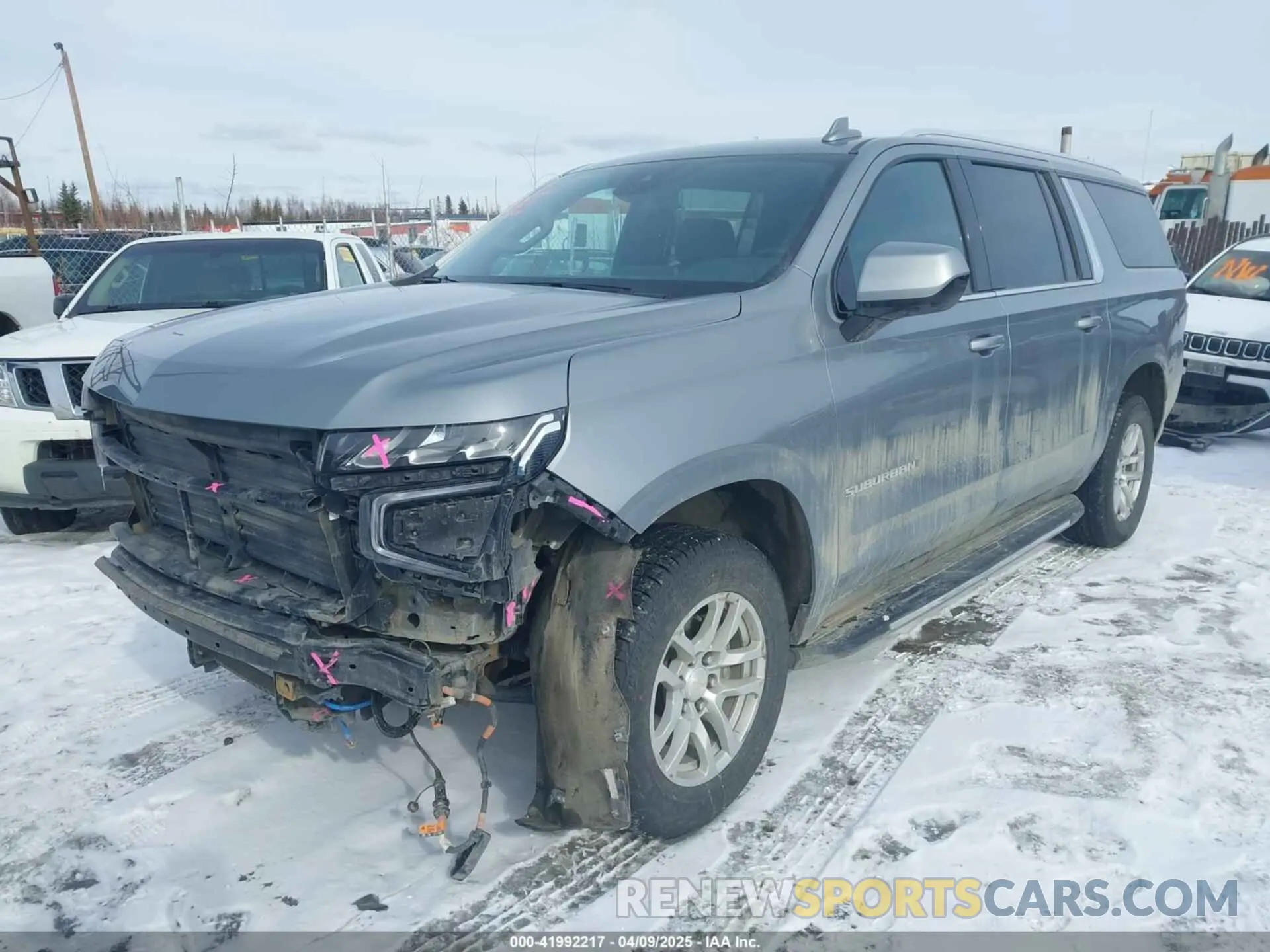2 Фотография поврежденного автомобиля 1GNSKCKDXPR355517 CHEVROLET SUBURBAN 2023