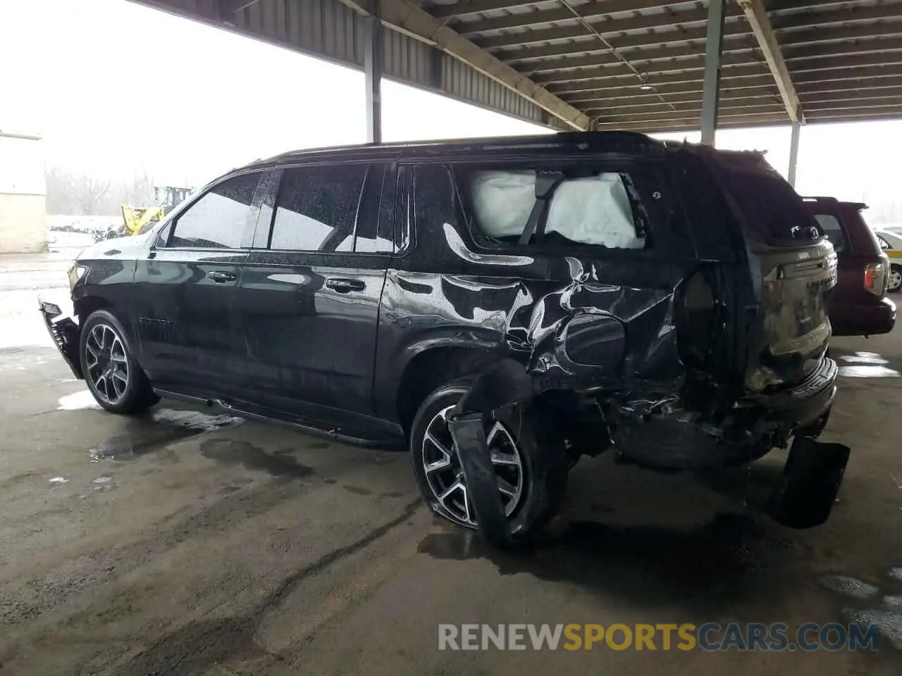 2 Фотография поврежденного автомобиля 1GNSKEKD0PR533494 CHEVROLET SUBURBAN 2023