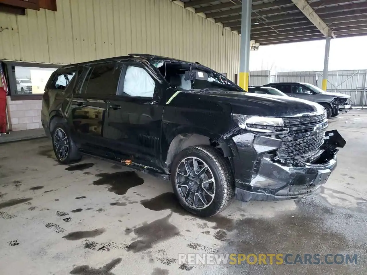 4 Фотография поврежденного автомобиля 1GNSKEKD0PR533494 CHEVROLET SUBURBAN 2023