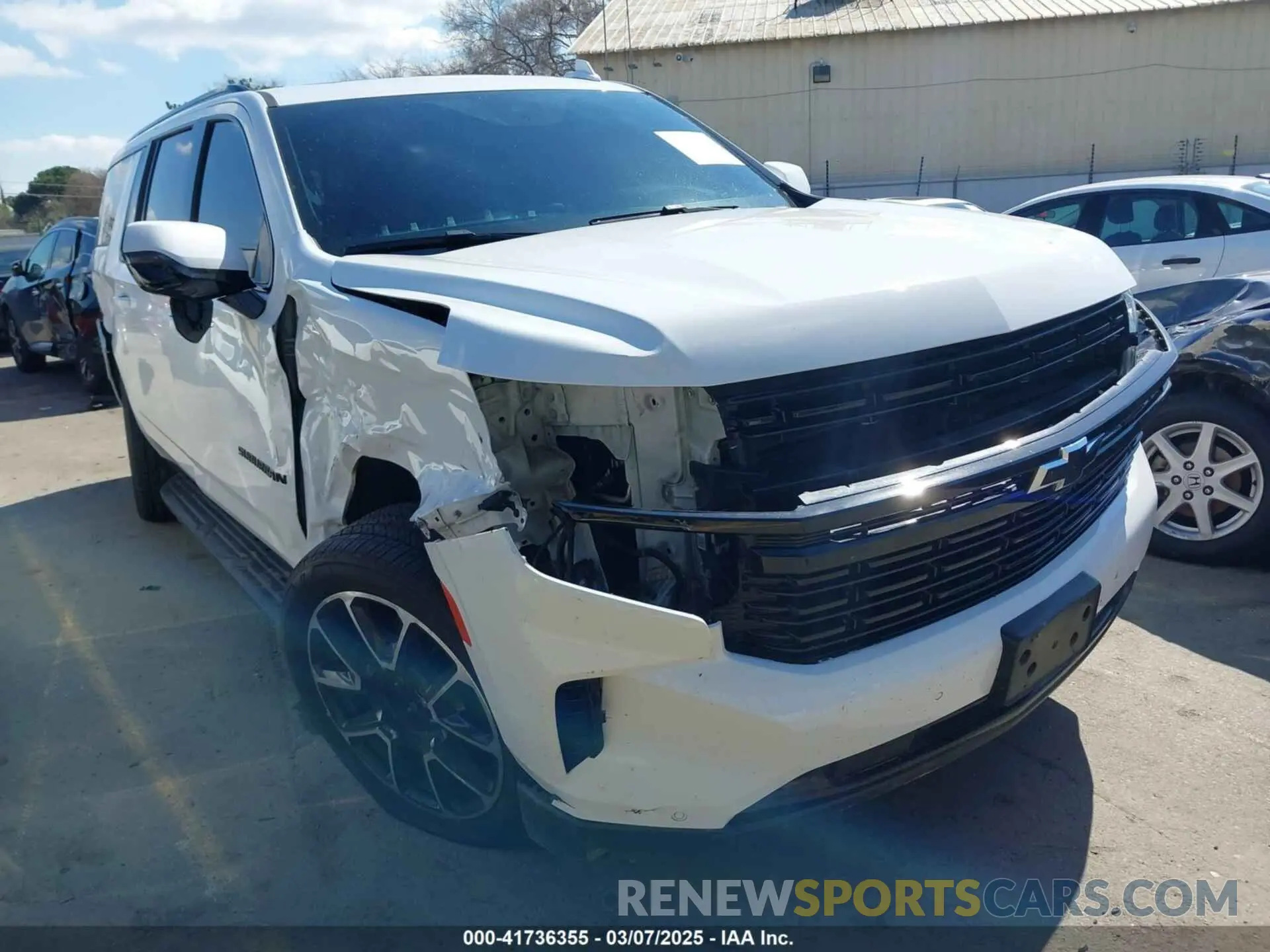 1 Photograph of a damaged car 1GNSKEKLXPR236014 CHEVROLET SUBURBAN 2023