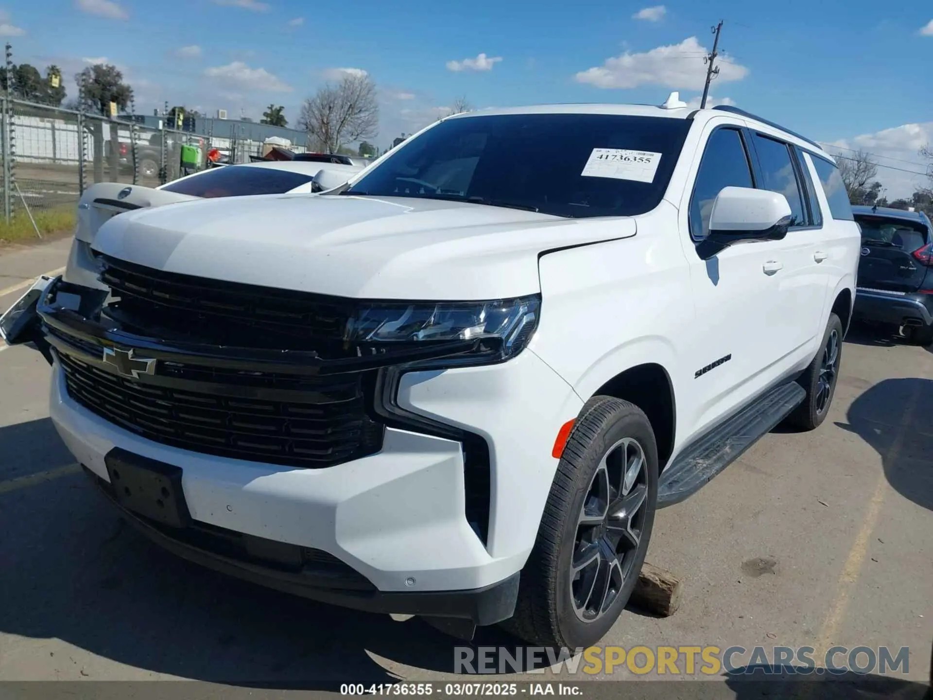 2 Photograph of a damaged car 1GNSKEKLXPR236014 CHEVROLET SUBURBAN 2023