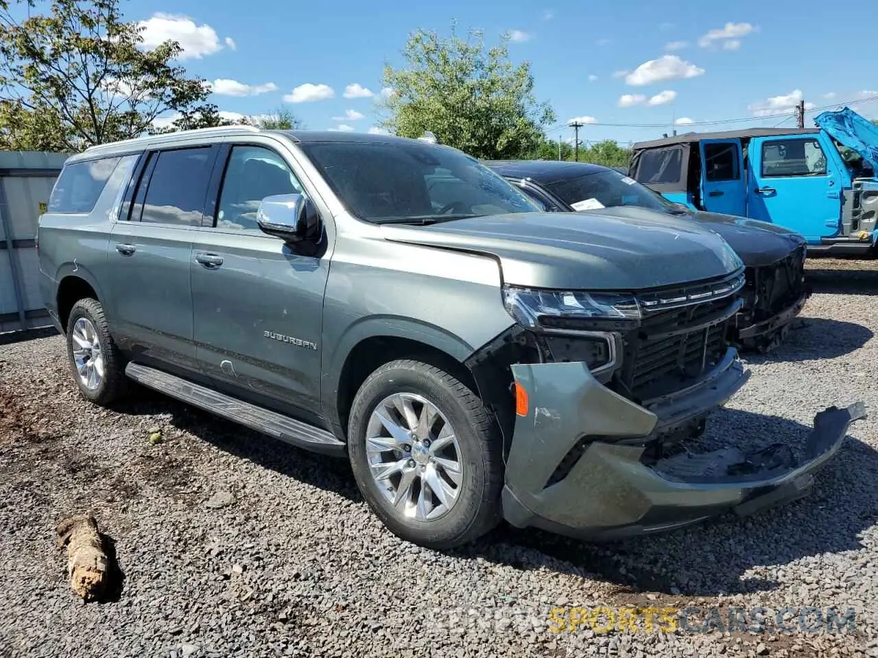 4 Фотография поврежденного автомобиля 1GNSKFKD0PR278738 CHEVROLET SUBURBAN 2023