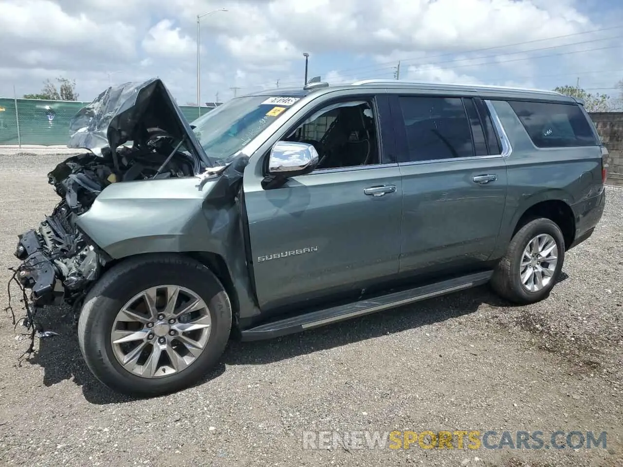 1 Photograph of a damaged car 1GNSKFKD8PR390204 CHEVROLET SUBURBAN 2023