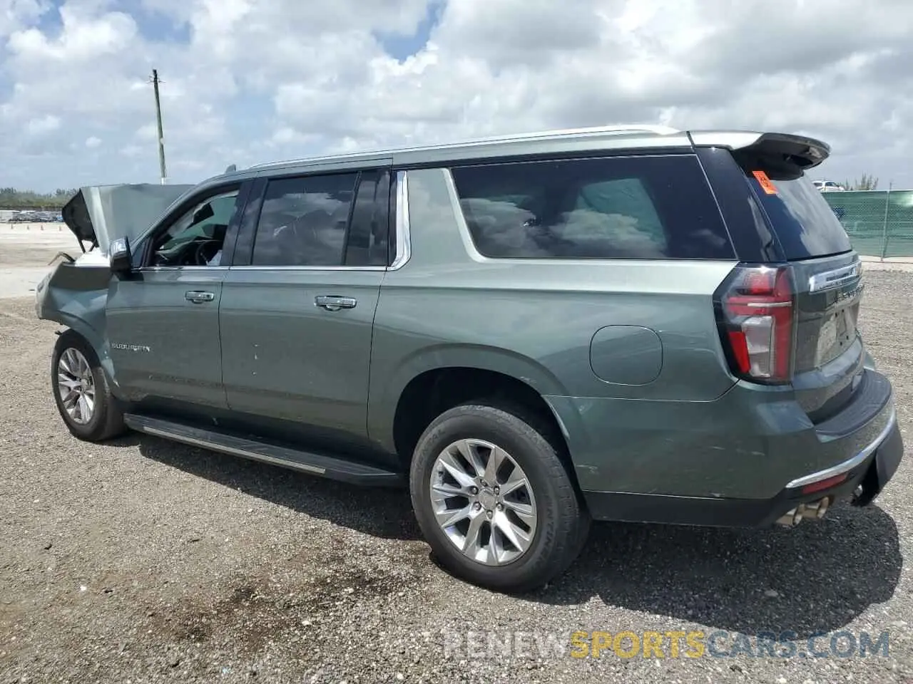 2 Photograph of a damaged car 1GNSKFKD8PR390204 CHEVROLET SUBURBAN 2023