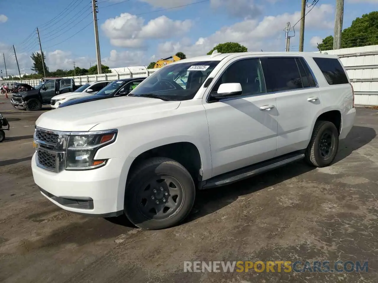 1 Photograph of a damaged car 1GNLCDEC0KR281074 CHEVROLET TAHOE 2019