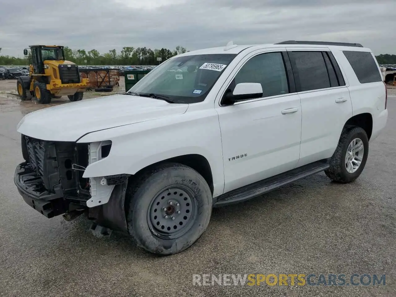 1 Photograph of a damaged car 1GNSCAKC3KR101584 CHEVROLET TAHOE 2019